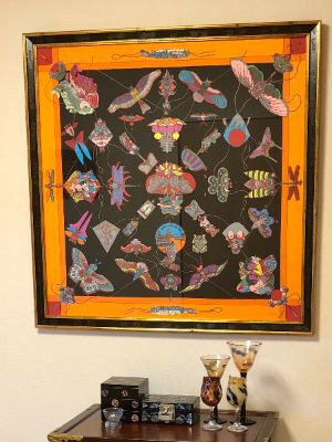 HERMSスカーフ額装