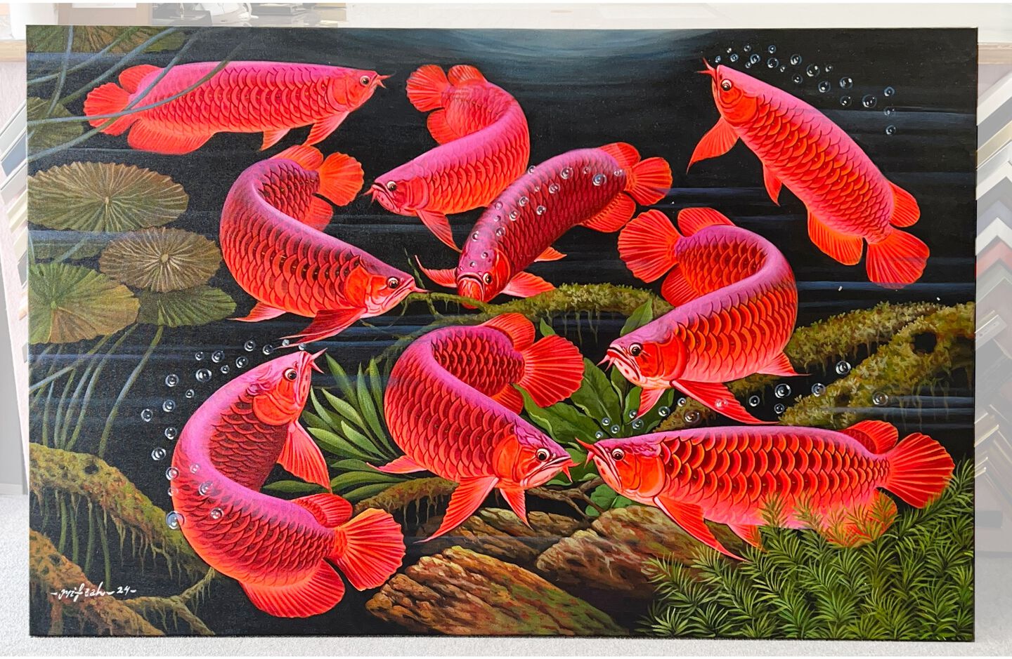 キャンバス張り