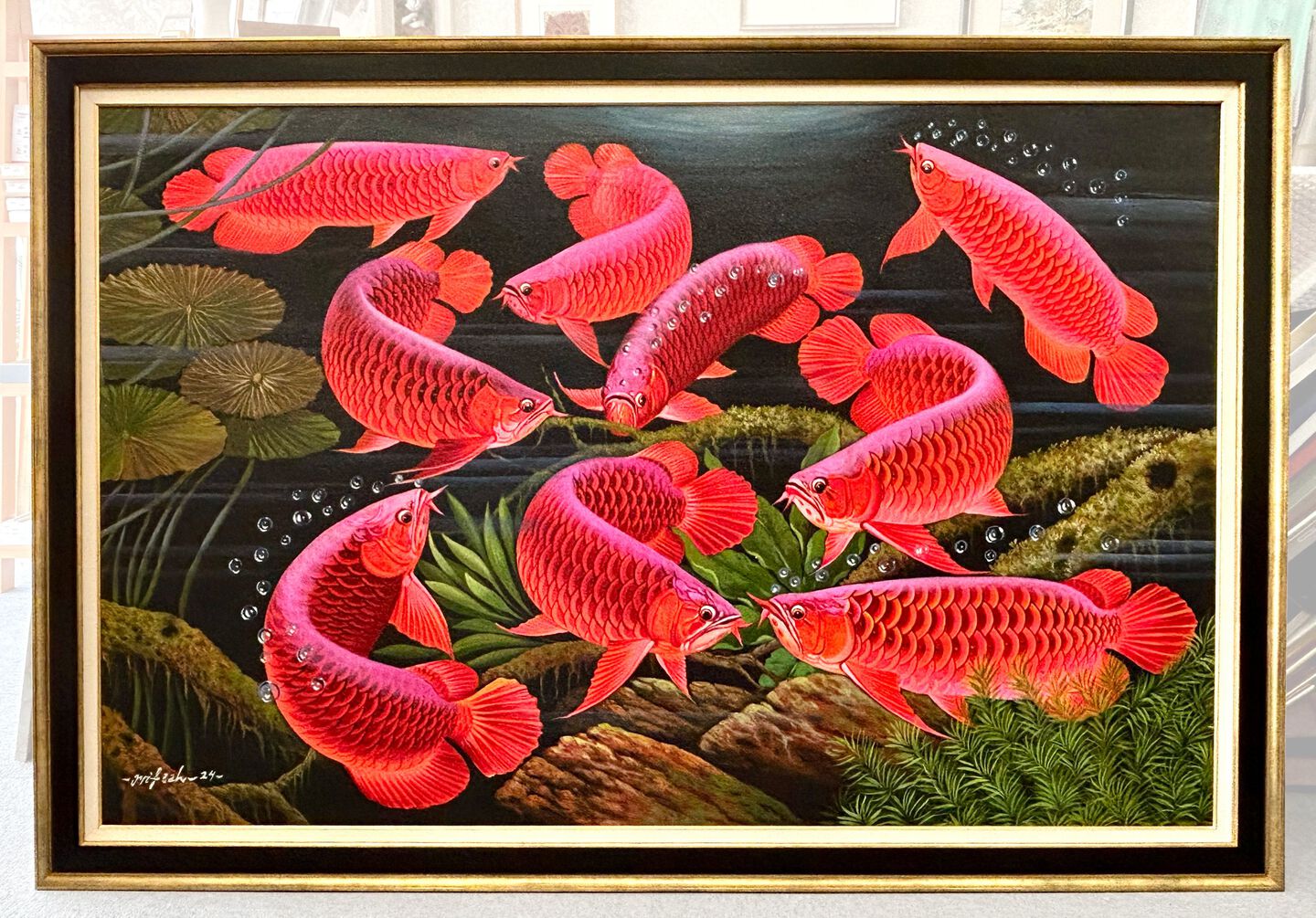 額縁と張込作品